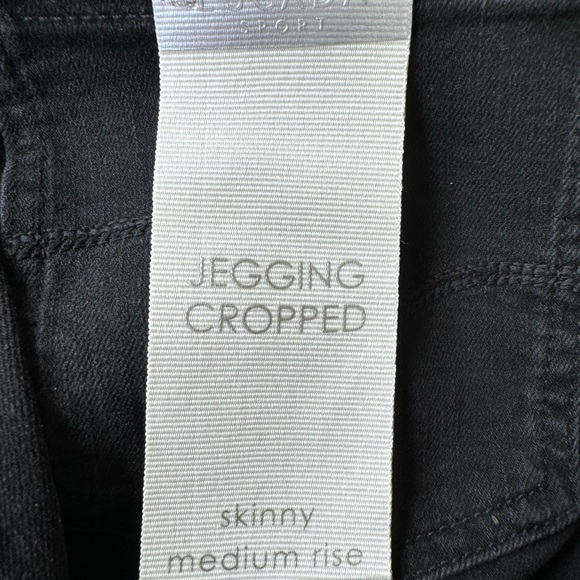ESCADA SPORT black cropped jeggings, NWT - Picture 11 of 15